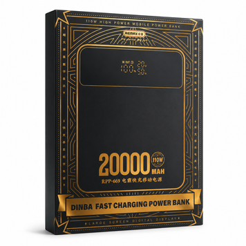 Повербанк Remax RPP-669 (Dinba) 110W 20000 мА&middot;ч (74 Wh) з швидким заряджанням П-110-2000 фото