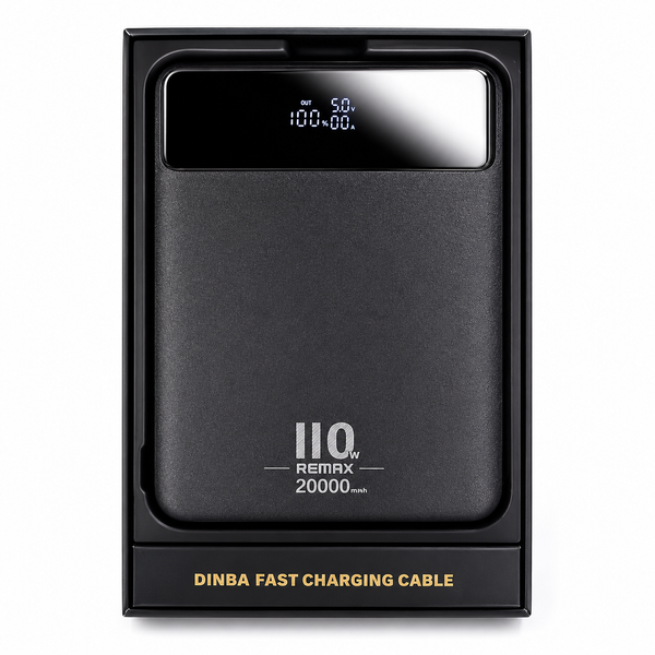 Повербанк Remax RPP-669 (Dinba) 110W 20000 мА&middot;ч (74 Wh) з швидким заряджанням П-110-2000 фото